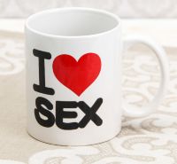 Кружка хамелеон "I love sex"