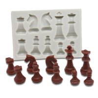 Силиконовая форма для изготовления шахматных фигур
