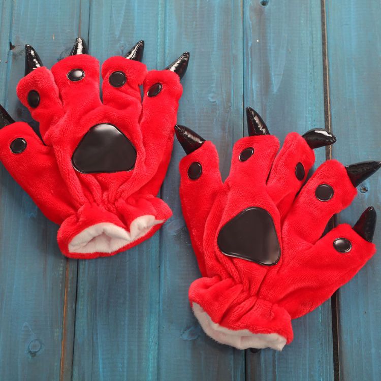 Перчатки для кигуруми Красные