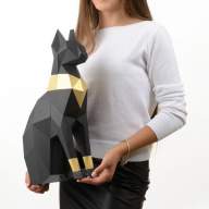 Картонная 3D фигура Египетской Кошки, набор для сборки, DIY - Картонная 3D фигура Египетской Кошки, набор для сборки, DIY